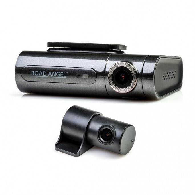 Road Angel Halo Pro 2K Super HD Night Vision Dual Dash Cam With Free Hard Wiring Kit